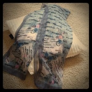 Nina Lulu Postcard theme Scarf
